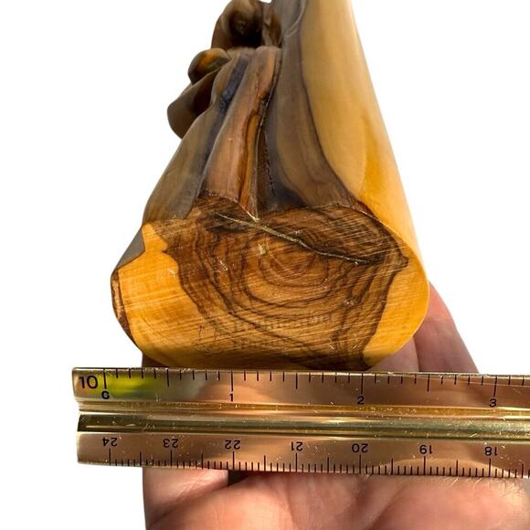 Bethlehem Hand Carved Holy Family Olive Wood Statue Israel Jesus Mary Joseph 8” - Picture 15 of 15